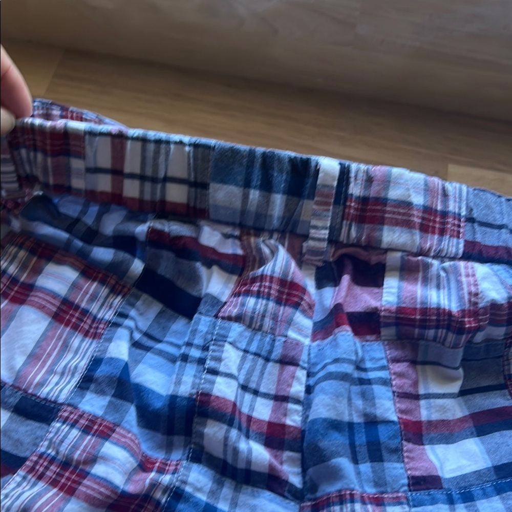 Croft & Barrow Red and Blue Flat Front Shorts - Picture 4 of 4